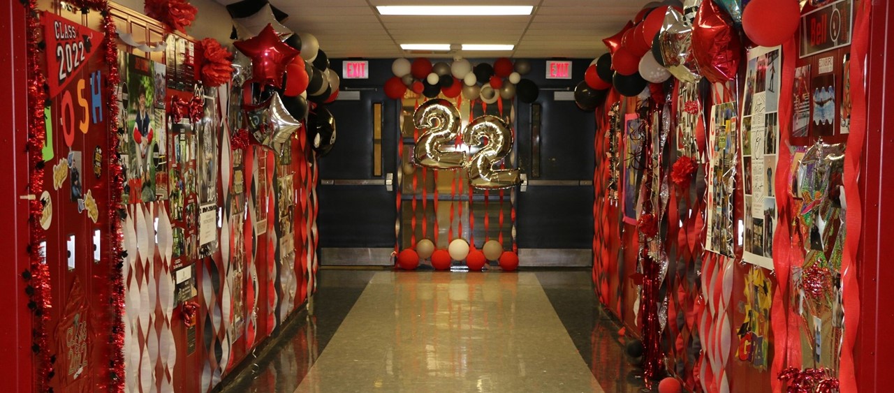 Senior lockers decorated